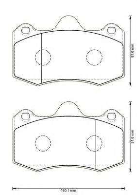 ROADHOUSE 21404 Комплект гальмівних колодок, дискове гальмо