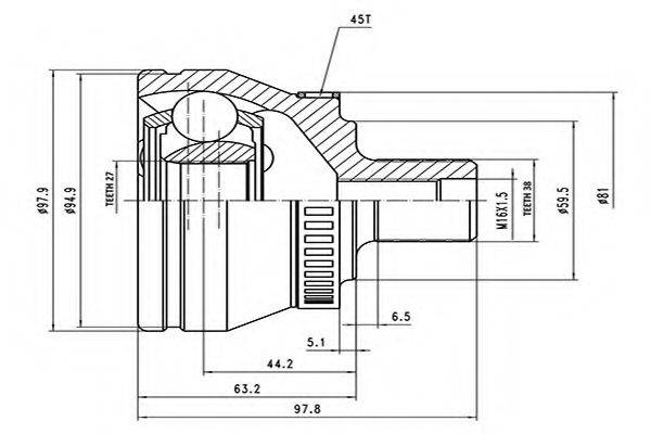AYWIPARTS AW1510162A