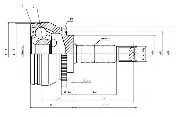 AYWIPARTS AW1510825A