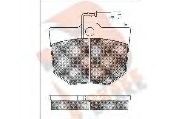 R BRAKE 29152 Комплект гальмівних колодок, дискове гальмо