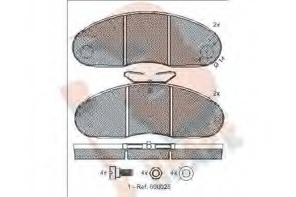 R BRAKE RB0834