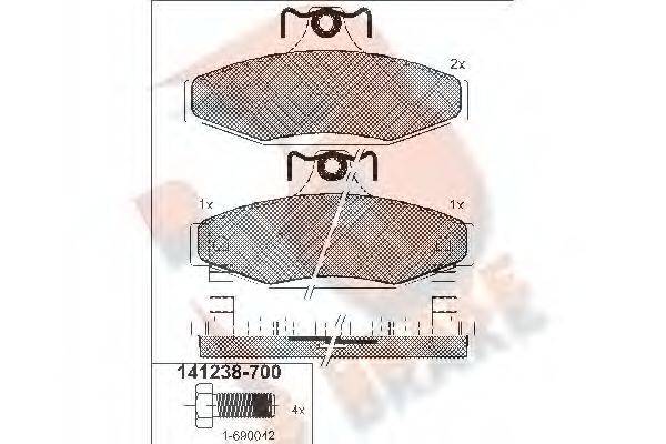 R BRAKE RB1238-700