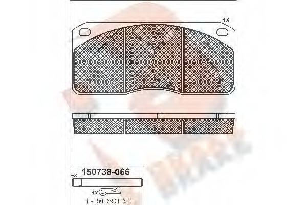 R BRAKE RB0738