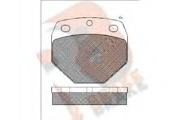 R BRAKE RB0908