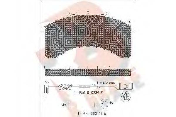 R BRAKE RB1043-110
