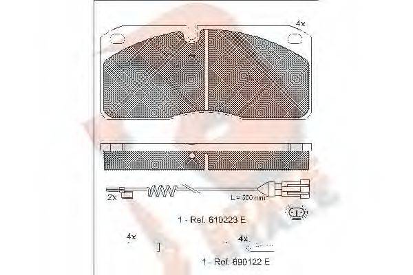 R BRAKE RB1078-111