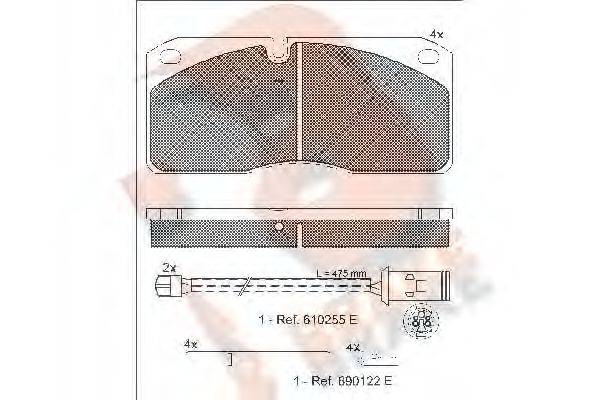 R BRAKE RB1078-116