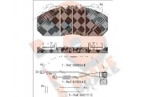 R BRAKE RB1163-115