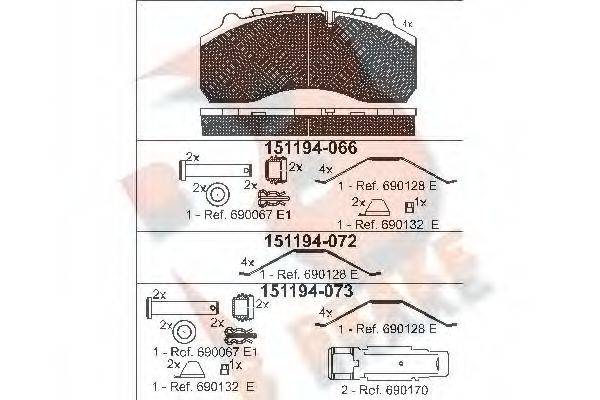 R BRAKE RB1194 G