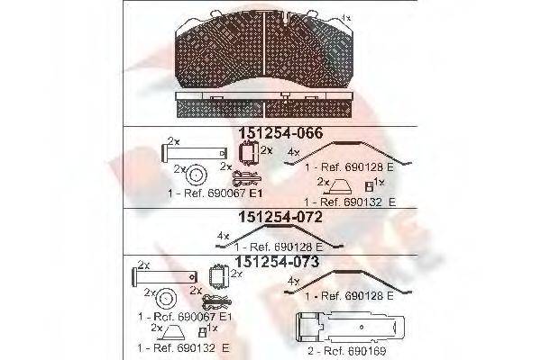 R BRAKE RB1254-066