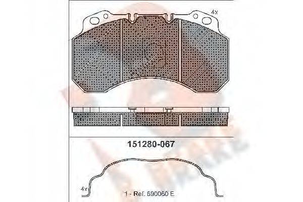 R BRAKE RB1280-067