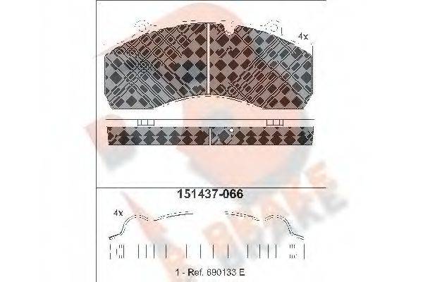 R BRAKE RB1437-066