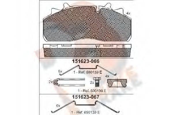 R BRAKE RB1623-066