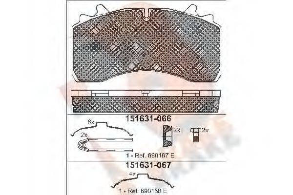 R BRAKE RB1631-066