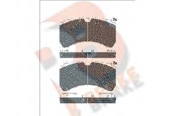 R BRAKE 29351 Комплект гальмівних колодок, дискове гальмо