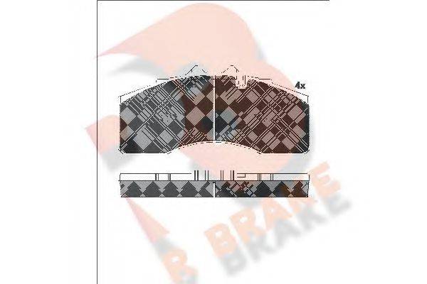 R BRAKE 29267 Комплект гальмівних колодок, дискове гальмо