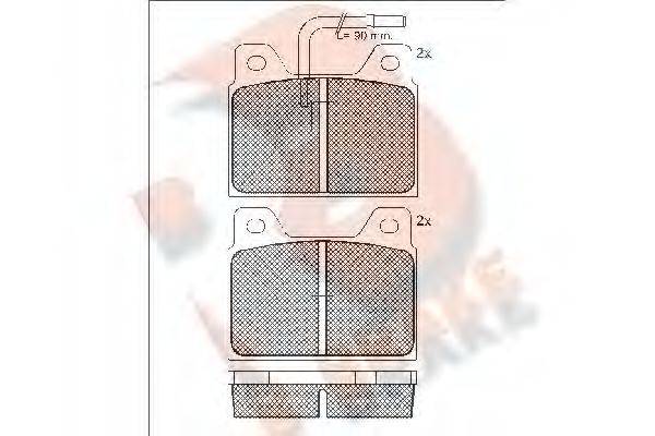 R BRAKE RB0127