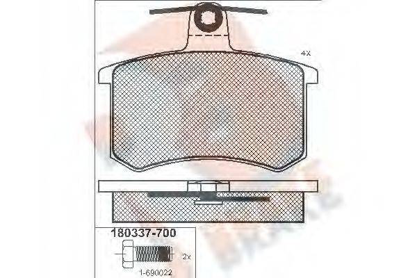 R BRAKE RB0337-700