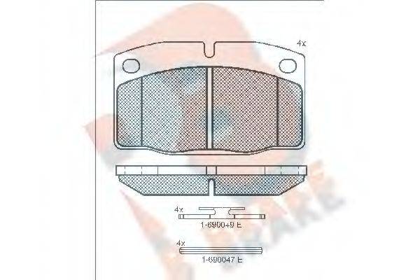 R BRAKE RB0454-072