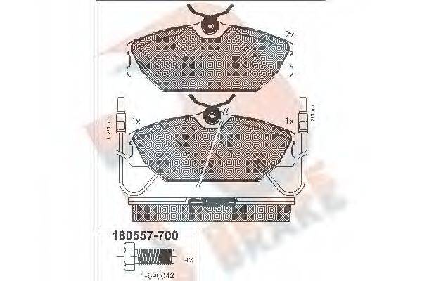 R BRAKE RB0557-700
