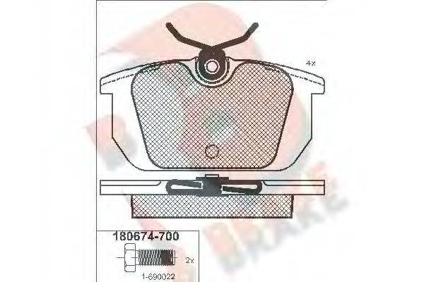 R BRAKE RB0674-700