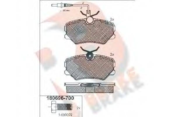 R BRAKE RB0696-700
