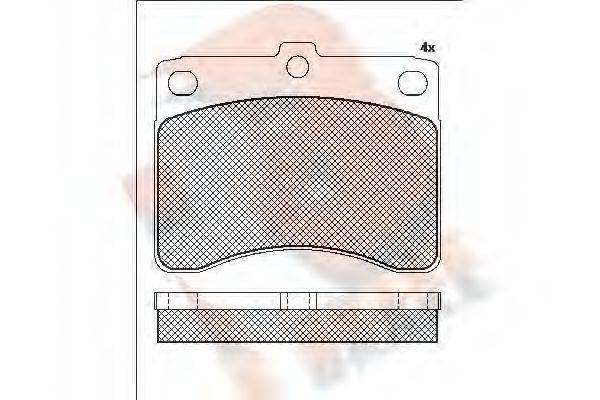 R BRAKE RB0725