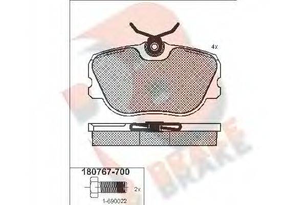 R BRAKE RB0767-700
