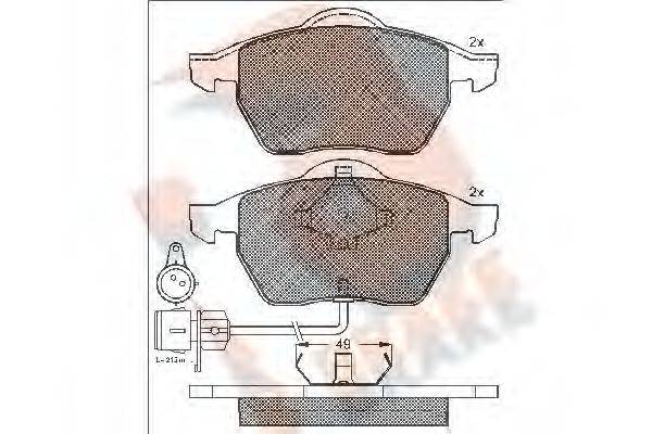 R BRAKE RB0808