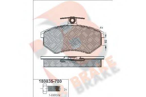R BRAKE RB0835-700