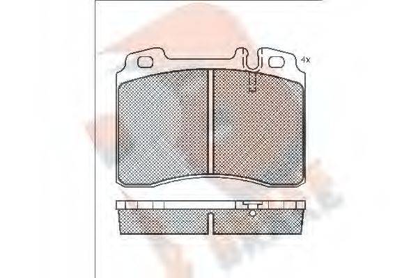 R BRAKE RB0861