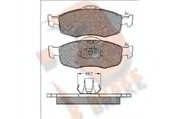 R BRAKE RB0916