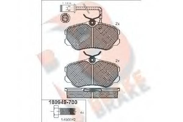 R BRAKE RB0949-700