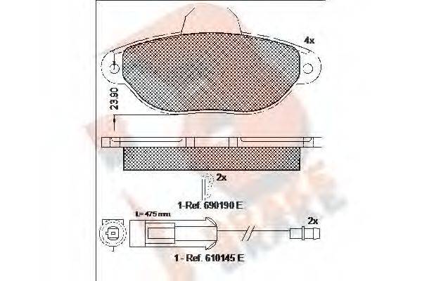 R BRAKE RB0953