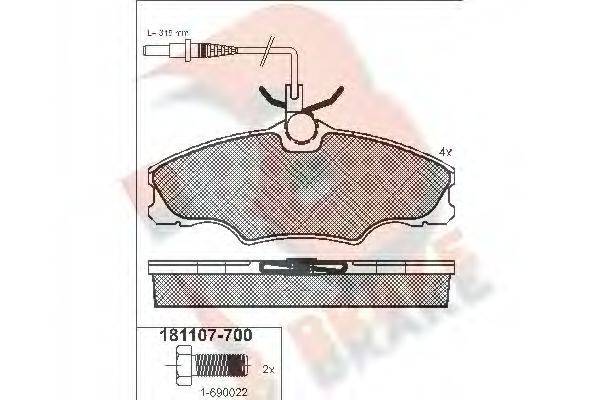 R BRAKE RB1107-700