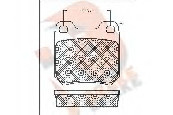R BRAKE RB1299