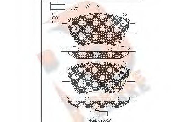 R BRAKE RB1444-203