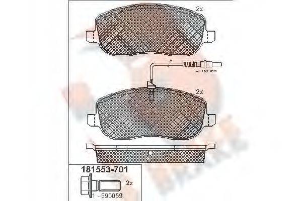 R BRAKE RB1553-701