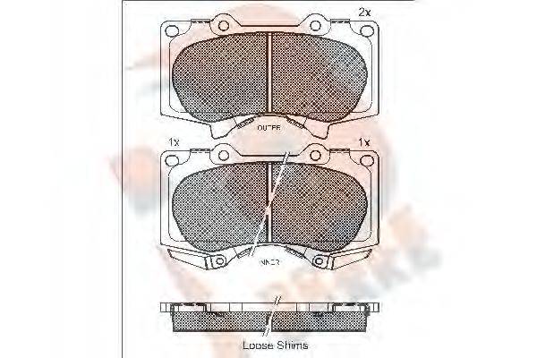 R BRAKE RB1665