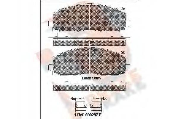 R BRAKE RB2054