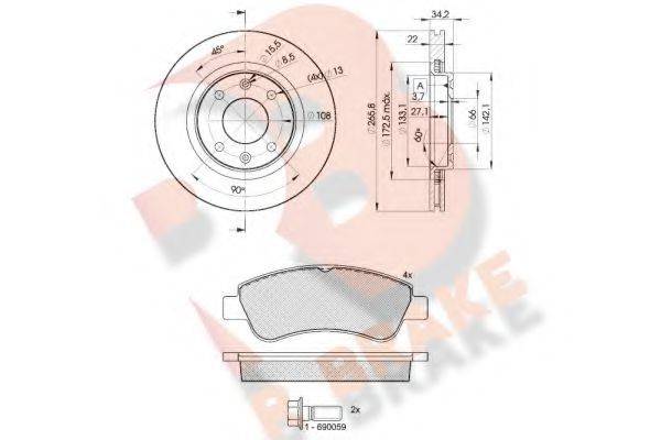 R BRAKE 3R13884750