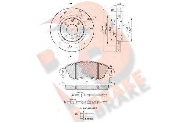 R BRAKE 3R14204750