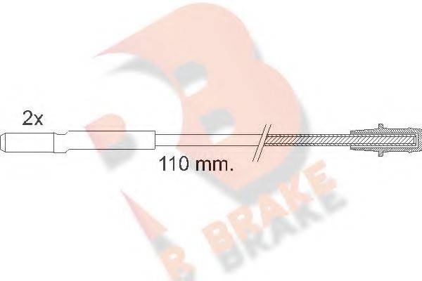 R BRAKE 20632 Сигналізатор, знос гальмівних колодок