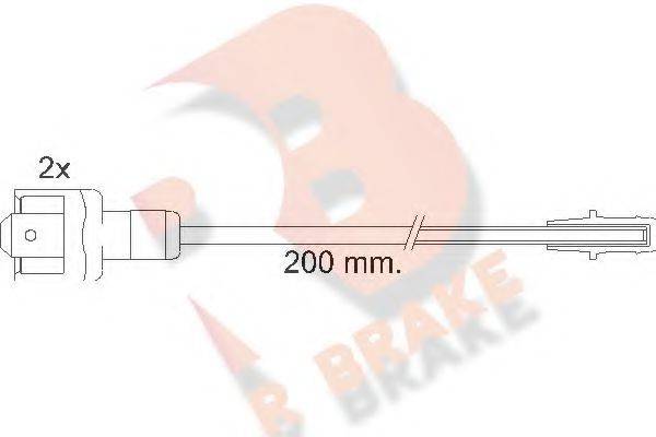 R BRAKE 20573 Сигналізатор, знос гальмівних колодок