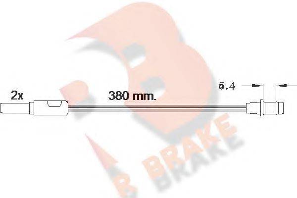 R BRAKE 21449 Сигналізатор, знос гальмівних колодок