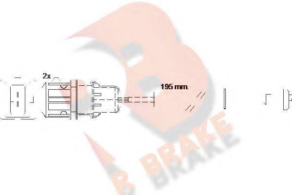 R BRAKE 29150 Сигналізатор, знос гальмівних колодок