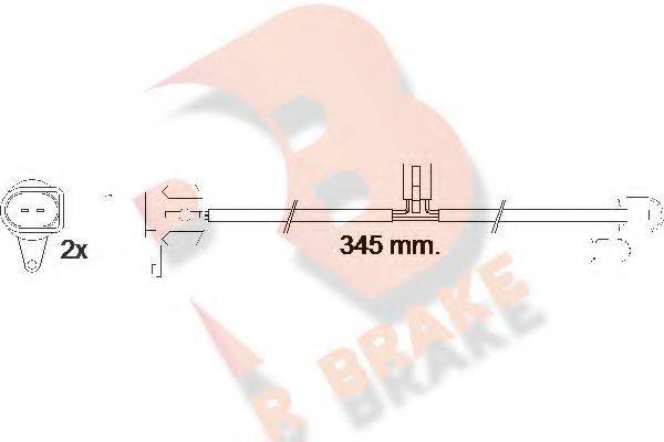 R BRAKE 25643 Сигналізатор, знос гальмівних колодок
