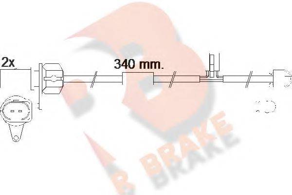 R BRAKE 24643 Сигналізатор, знос гальмівних колодок