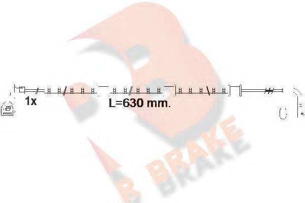 R BRAKE 22021 Сигналізатор, знос гальмівних колодок