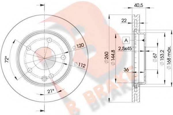 R BRAKE 78RBD20113